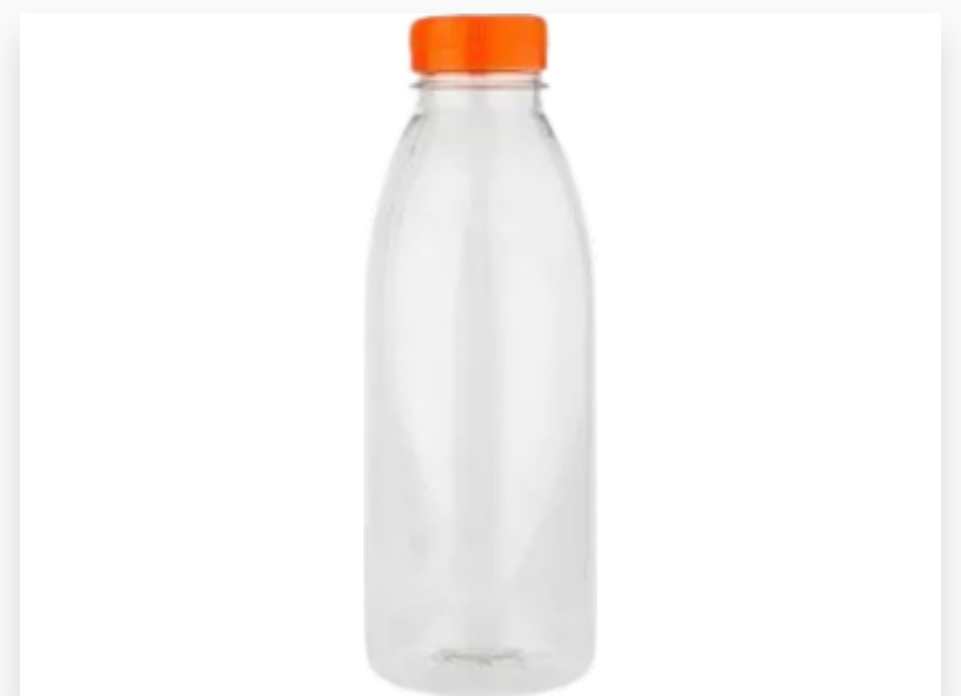 BOUTEILLE + BOUCHON ORANGE 1L X 90