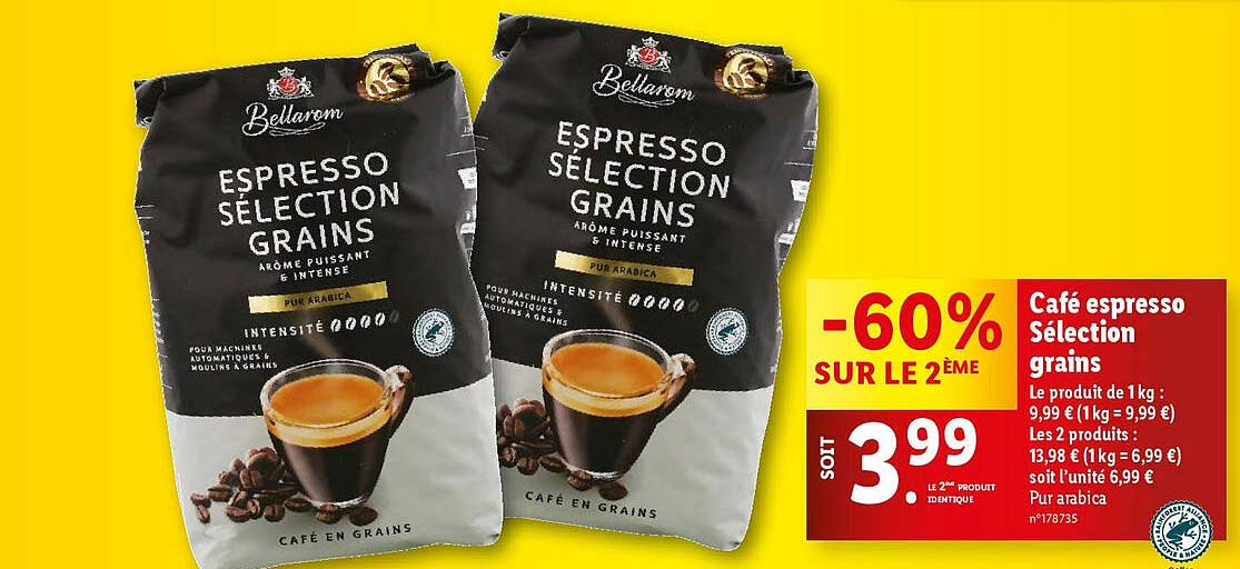 CAFE BELLAROM ESPRESSO POUDRE 500G X (250GX 2)