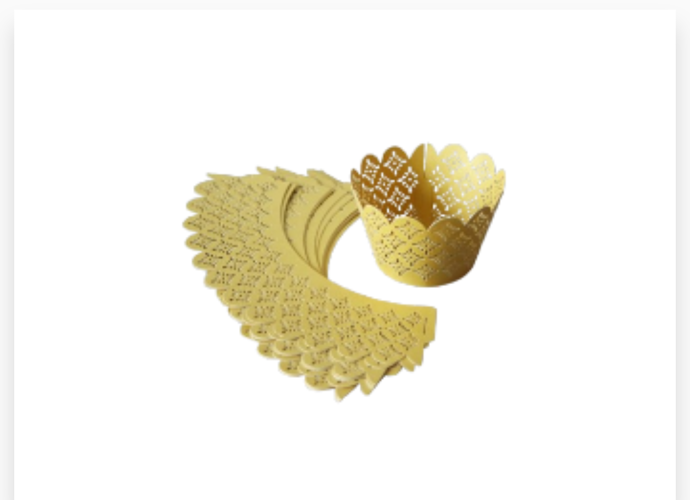 CAISSETTE DENTELLE N°10 DOREE 40PCS X 50