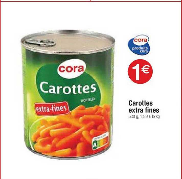 CAROTTES EXTRA FINES 800G X 12 BF