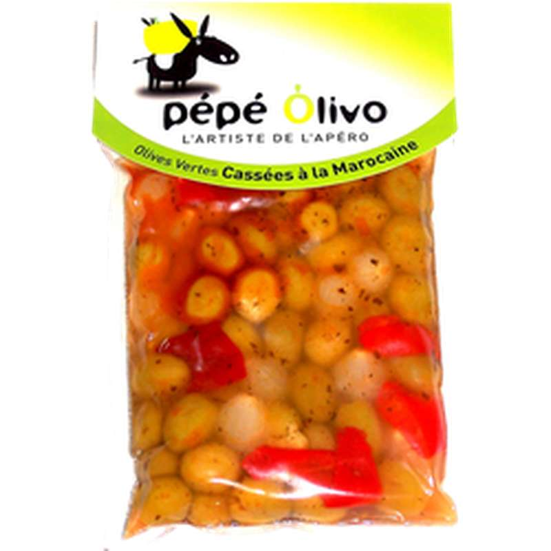 COCKTAIL OLIVE CASSEE A LA MAROCAINE BOCAL 450G X 8
