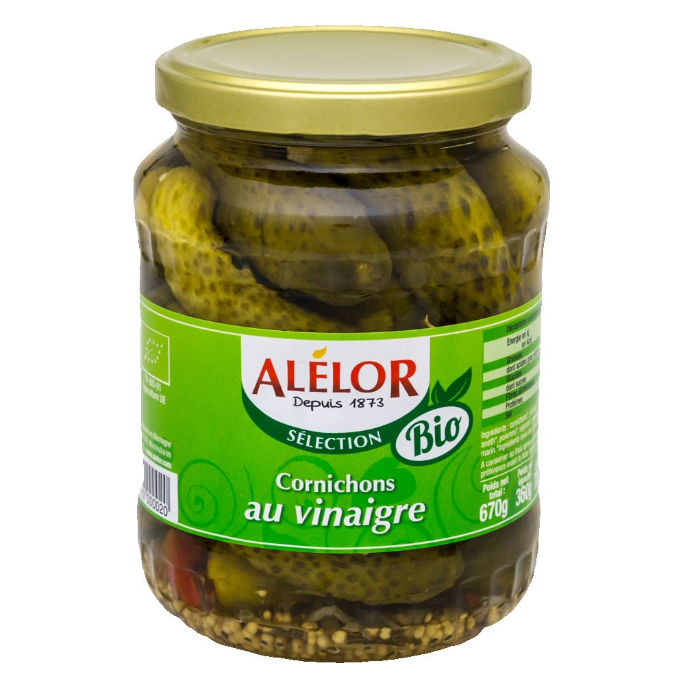 CORNICHONS AU VINAIGRE 4/4 X 12
