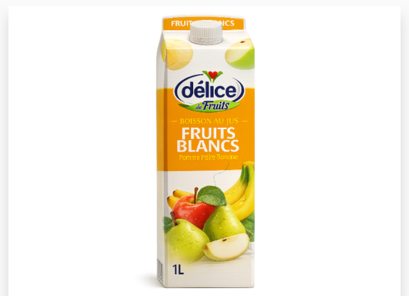 DELICE JUS FRUITS BLANCS 1L x 6