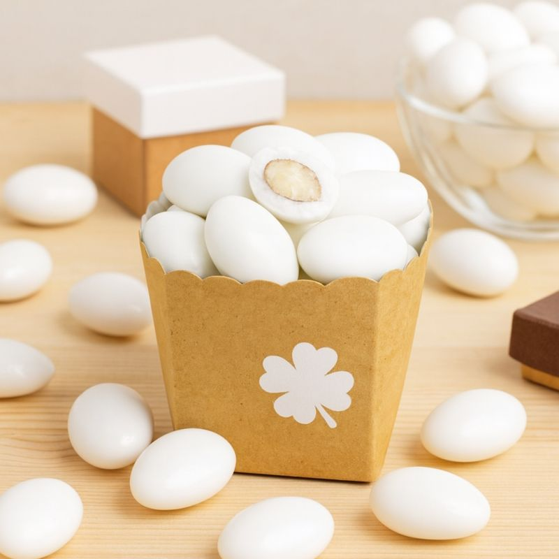 DRAGEES AUX AMANDES BLANC 600G * 16