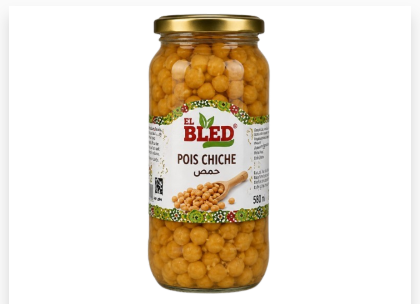 EL BLED POIS CHICHE BOCAL 580ML X 12