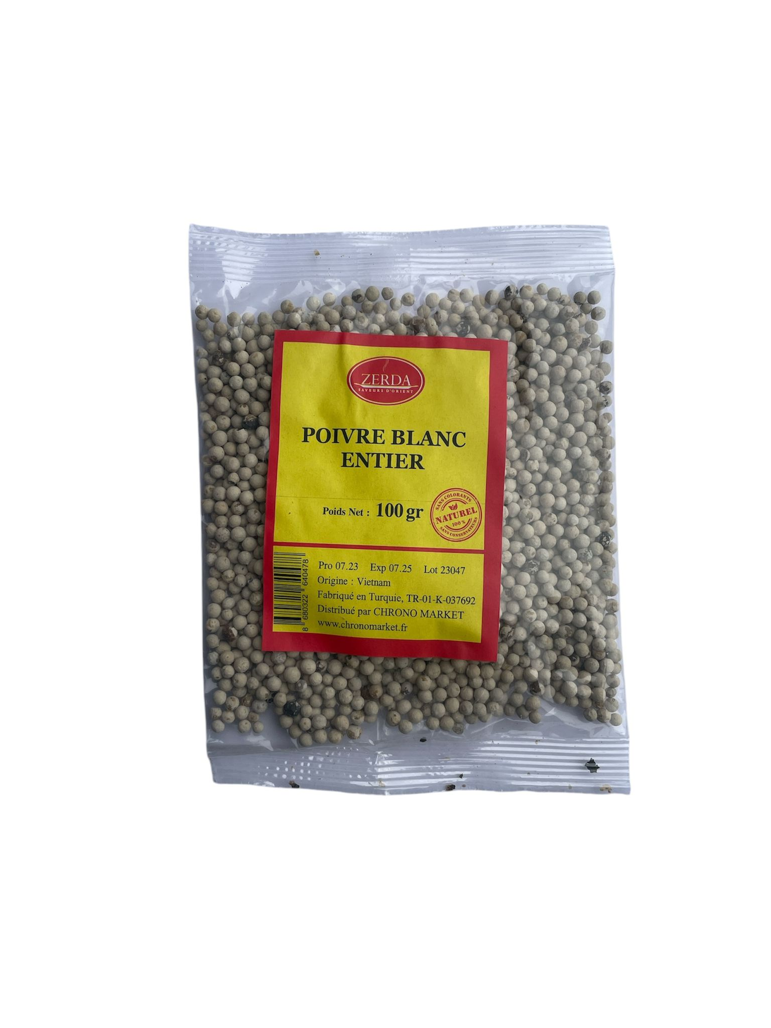 EL BLED POIVRE BLANC ENTIER 100G x 20