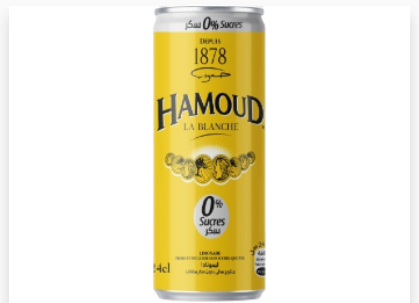 HAMOUD CANETTE BLANCHE ZERO 24 CL X 6