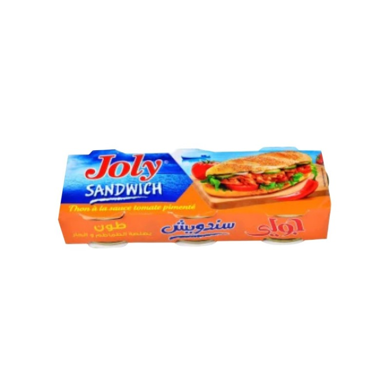JOLY THON SANDWICH TOMATE PIMENTEE 80G X 3