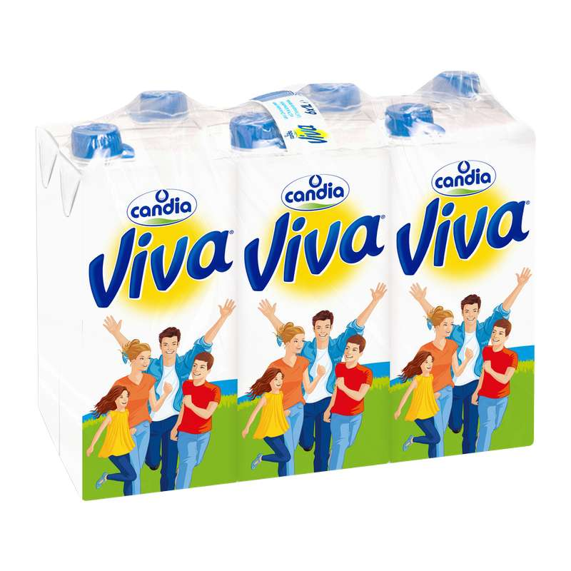 Lait Viva DEMI ECREME 1L x 06