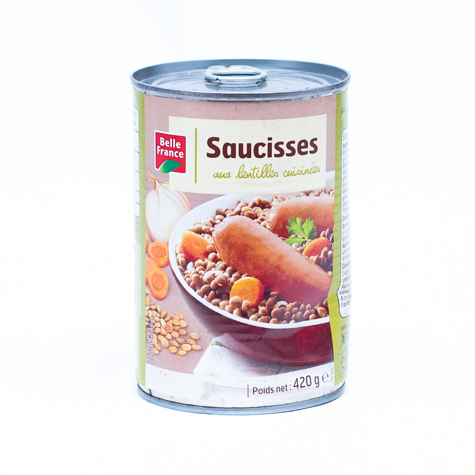 LENTILLES CUISINEES 4/4 800G X 12 BF
