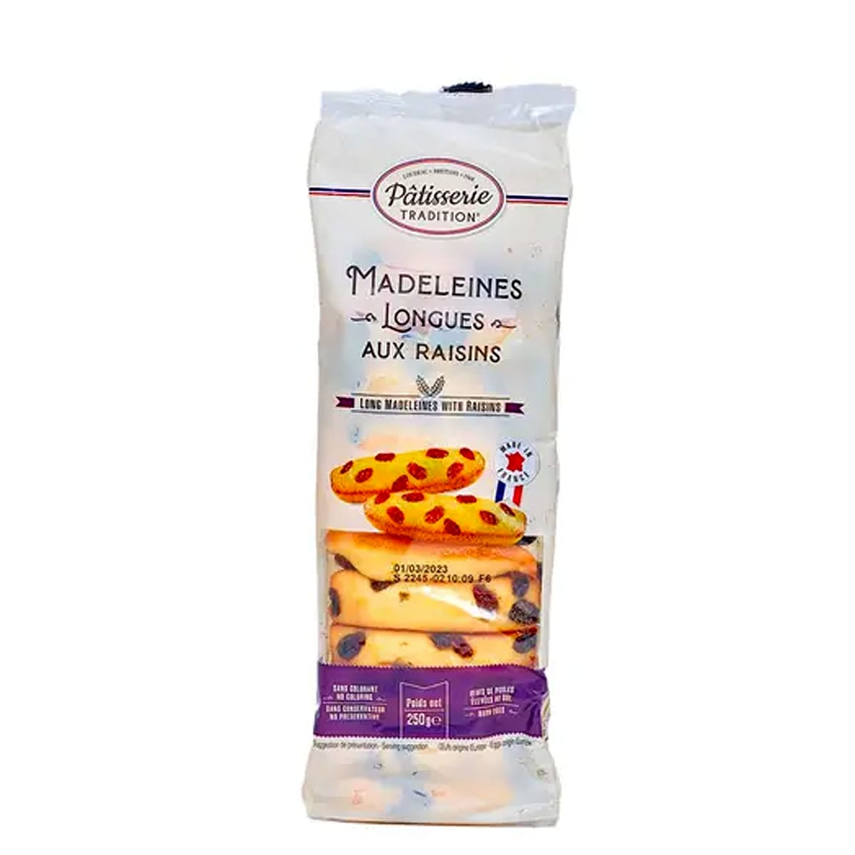 MADELEINES RAISINS BARQUETTE X 18