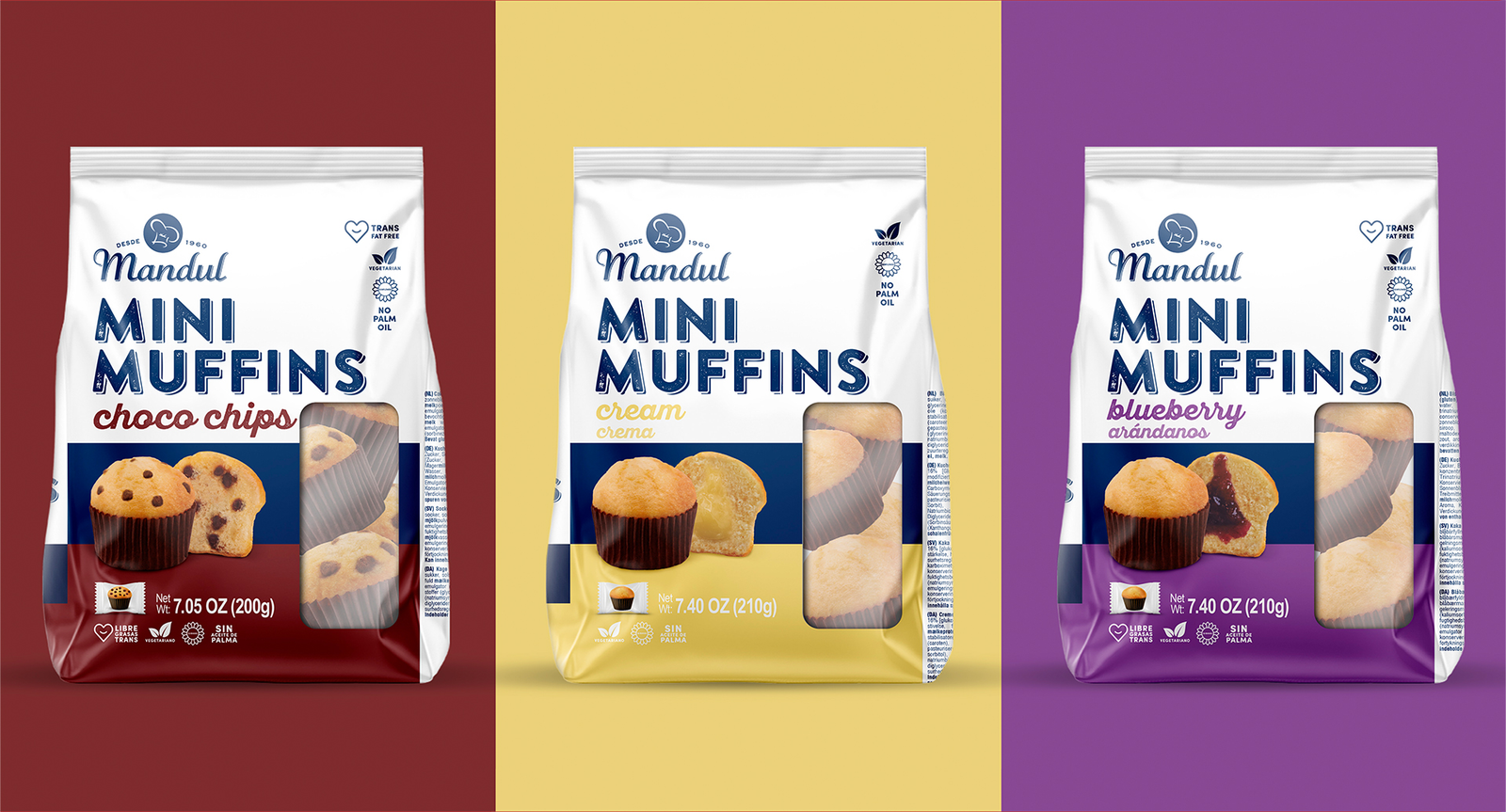 MANDUL MINI MUFFINS ABRICOT 210G X 10