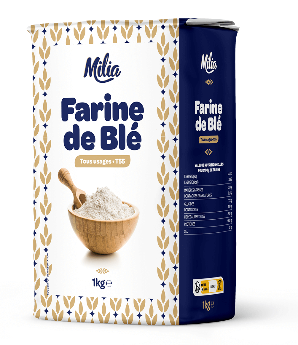 MILIA FARINE T55 1KG X 10