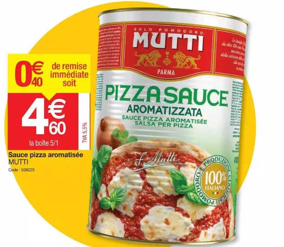 MUTTI SAUCE PIZZA  AROMATISEE 4100G X 3