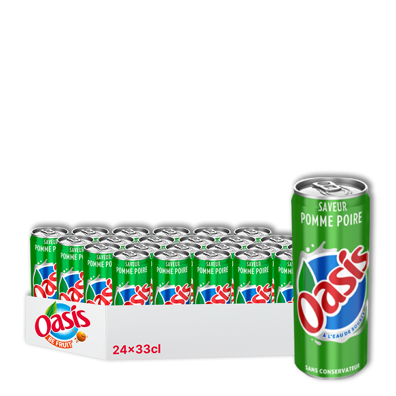 Oasis Pomme Poire 33cl x 24