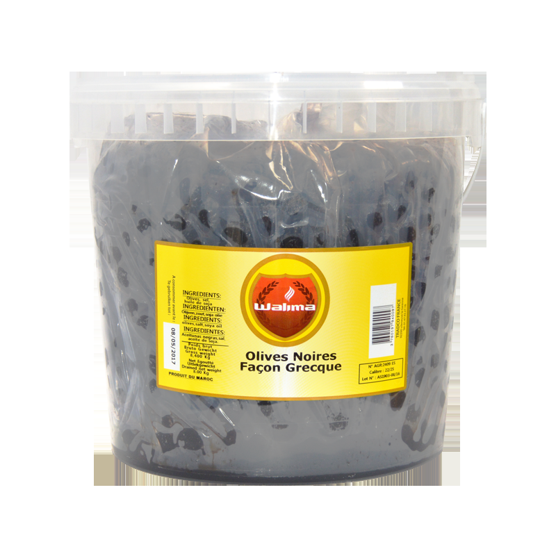 OLIVES NOIRES FACON GRECQUE 8KG