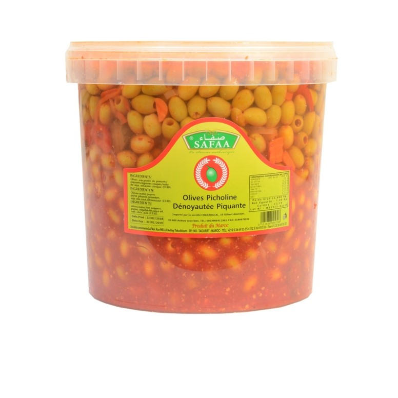 OLIVES PICHOLINE DENOYAUTEE PIQUANTE 7KG