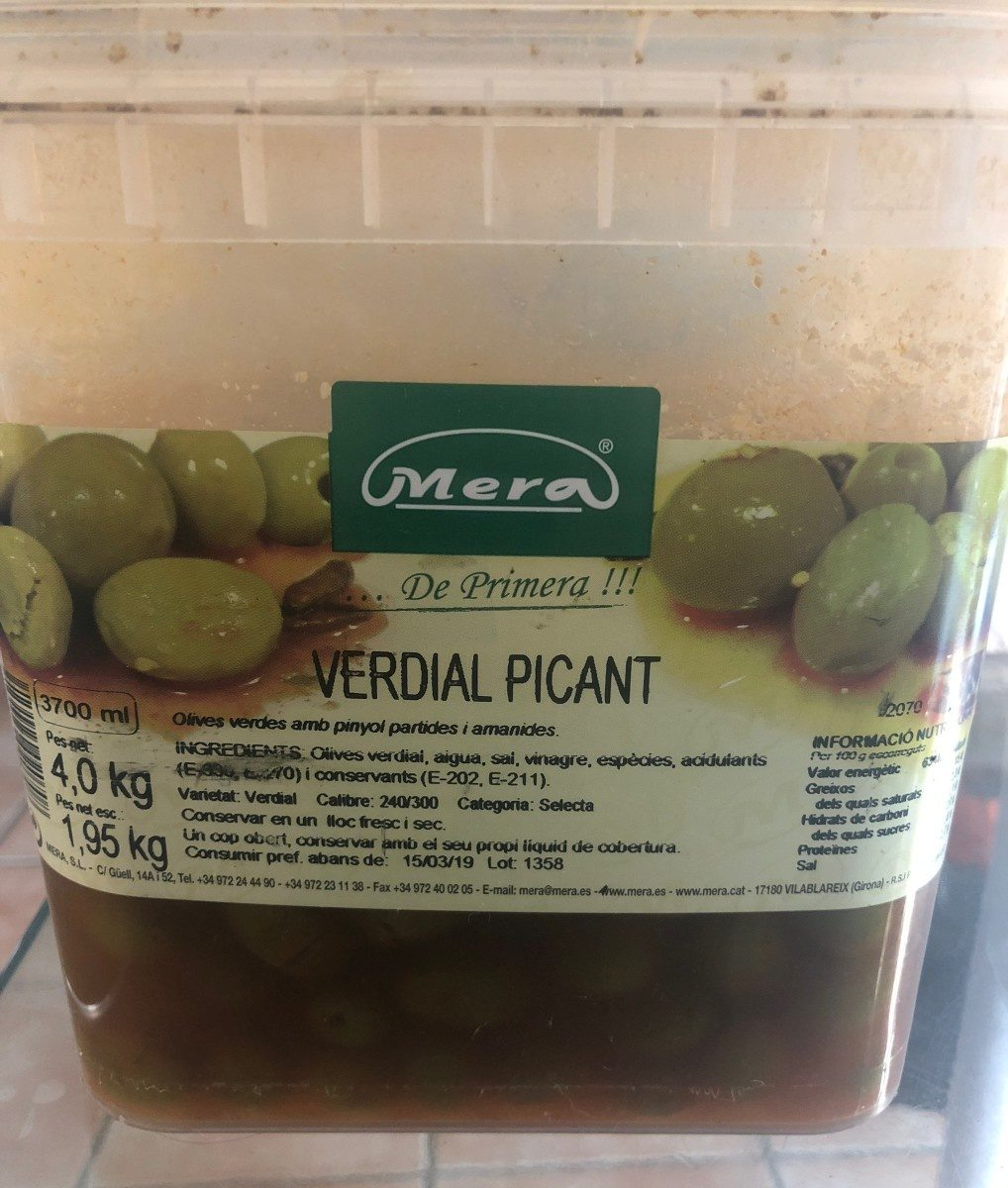 OLIVES VERT PIQUANTE 750ML X 6