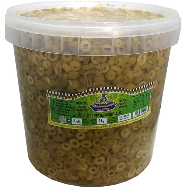 OLIVES VERTES RONDELLES 7KG
