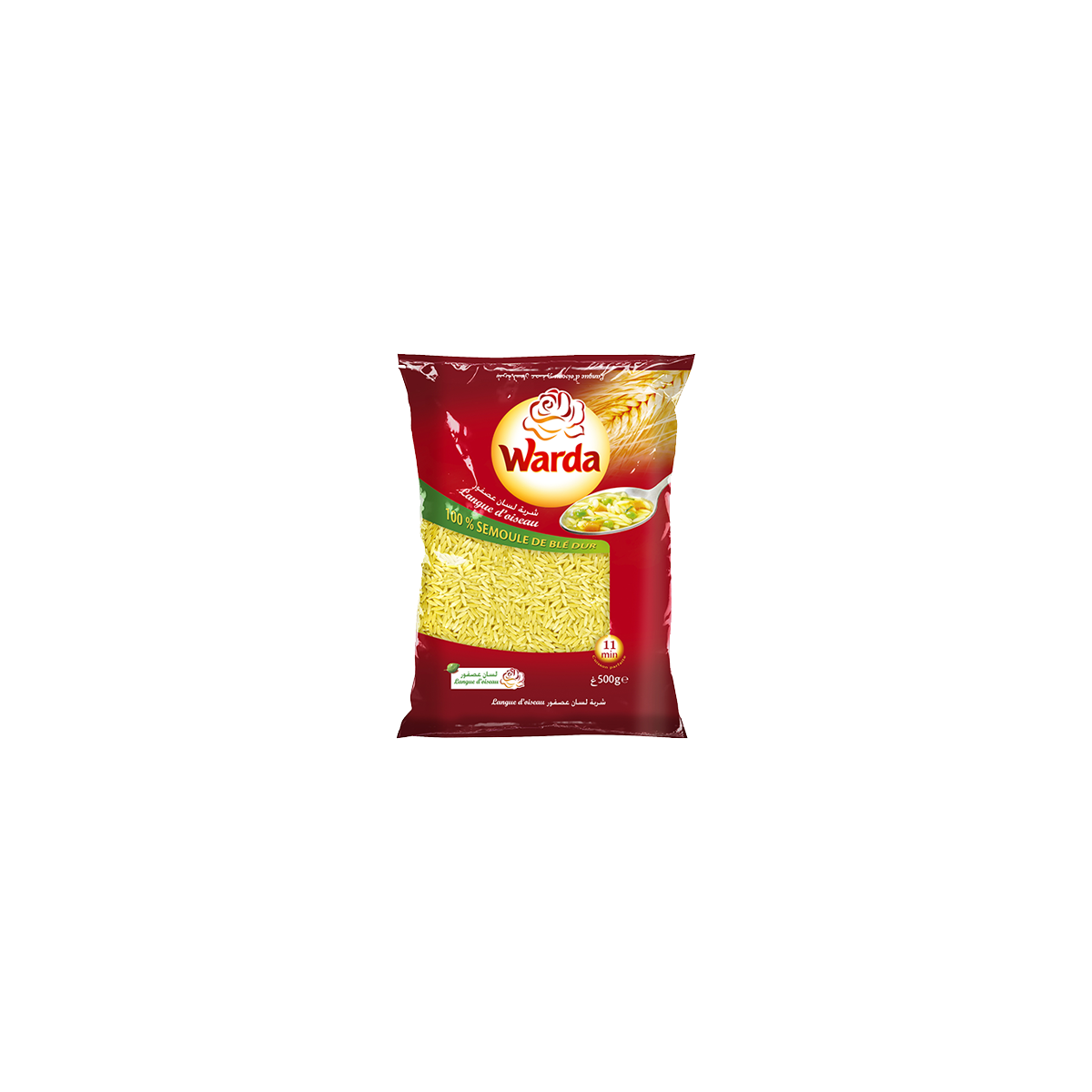 PATE LANGUE D'OISEAU  500G x 24  WARDA