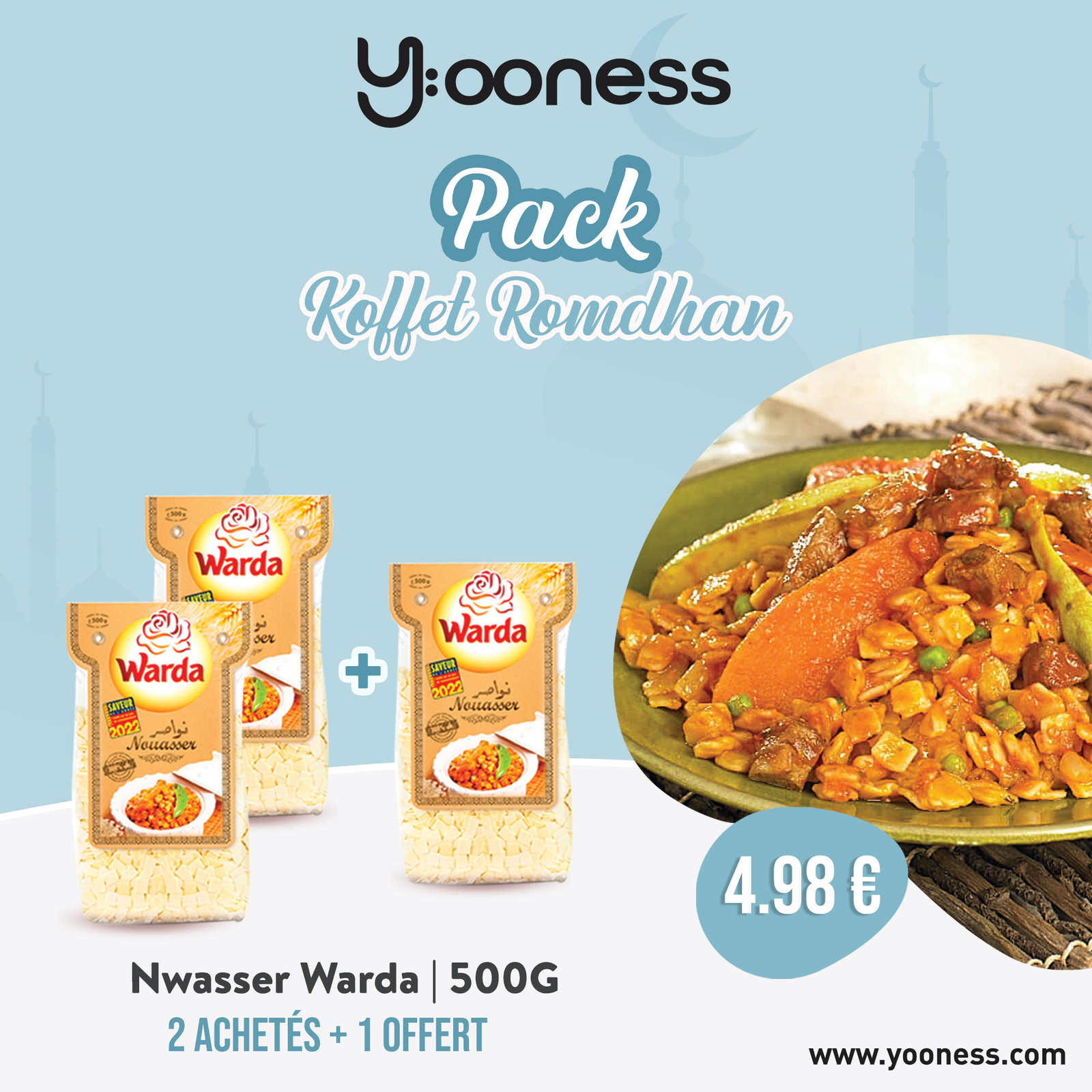 PATE NWASSER  500G x 8  WARDA