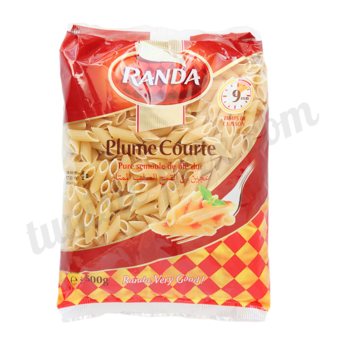 PATE PLUME COURTE 500G x 24  RANDA
