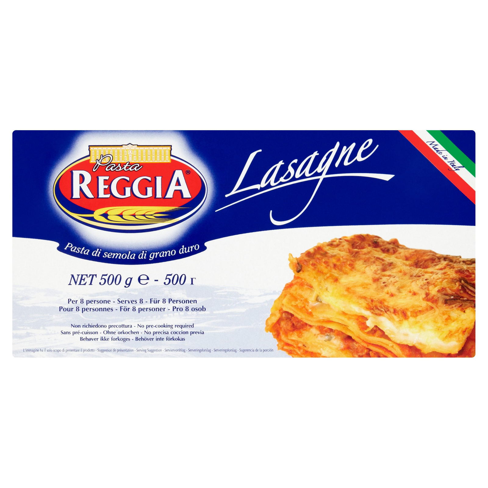 PATE REGGIA LASAGNE 500G X 12