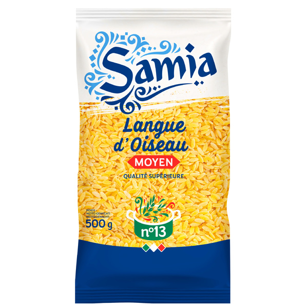 Pates Samia Langue d'Oiseau Fin N°13  24X500g