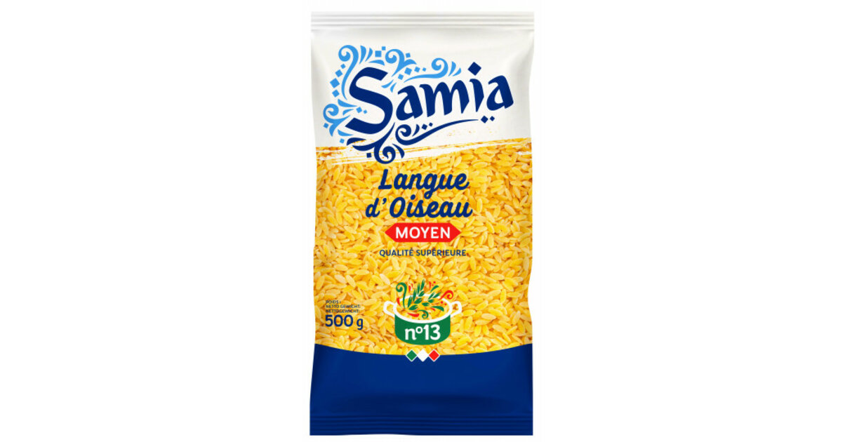 Pates Samia Langue Oiseau grosse N°15  24X500g