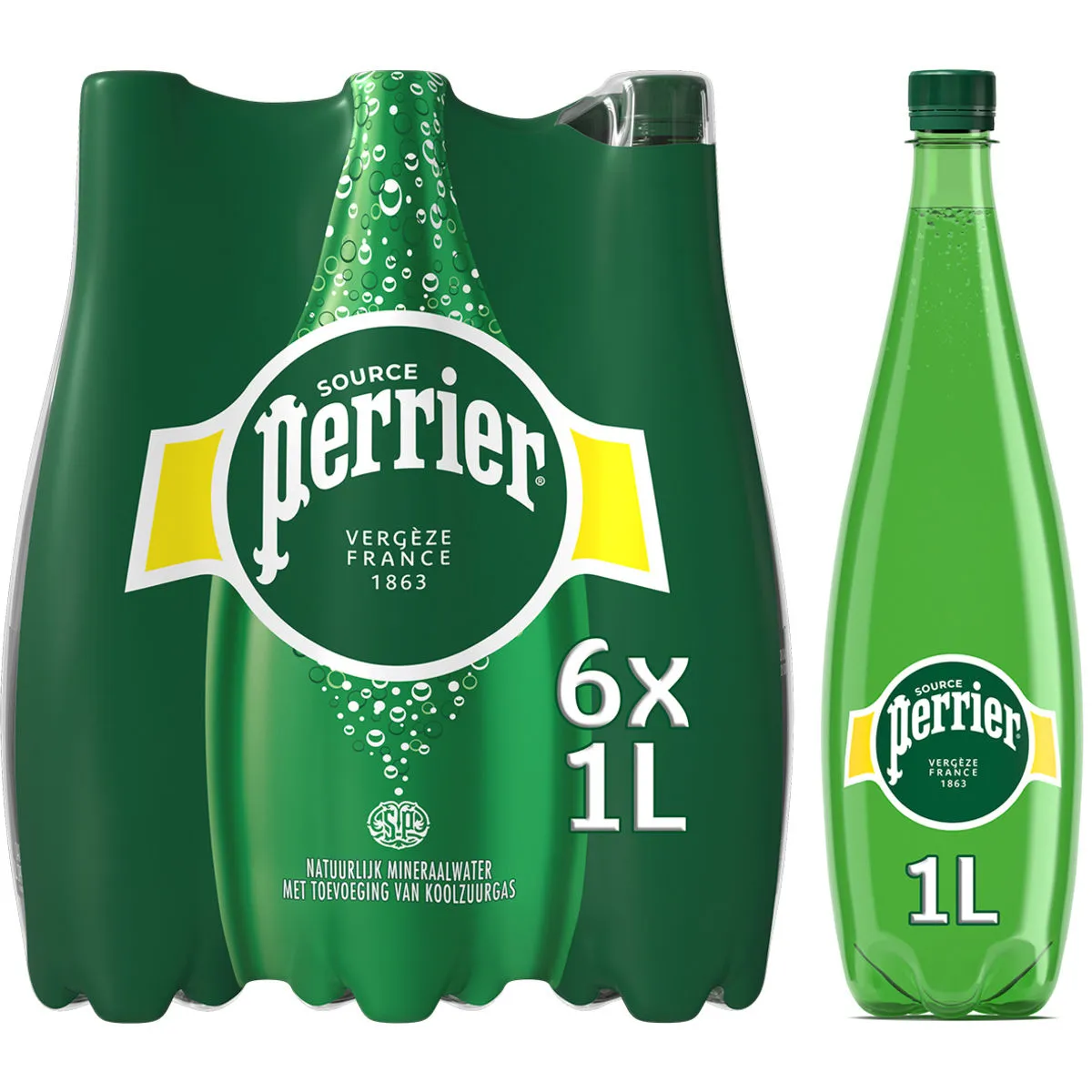 PERRIER EAU PETILLANTE 1L X 6