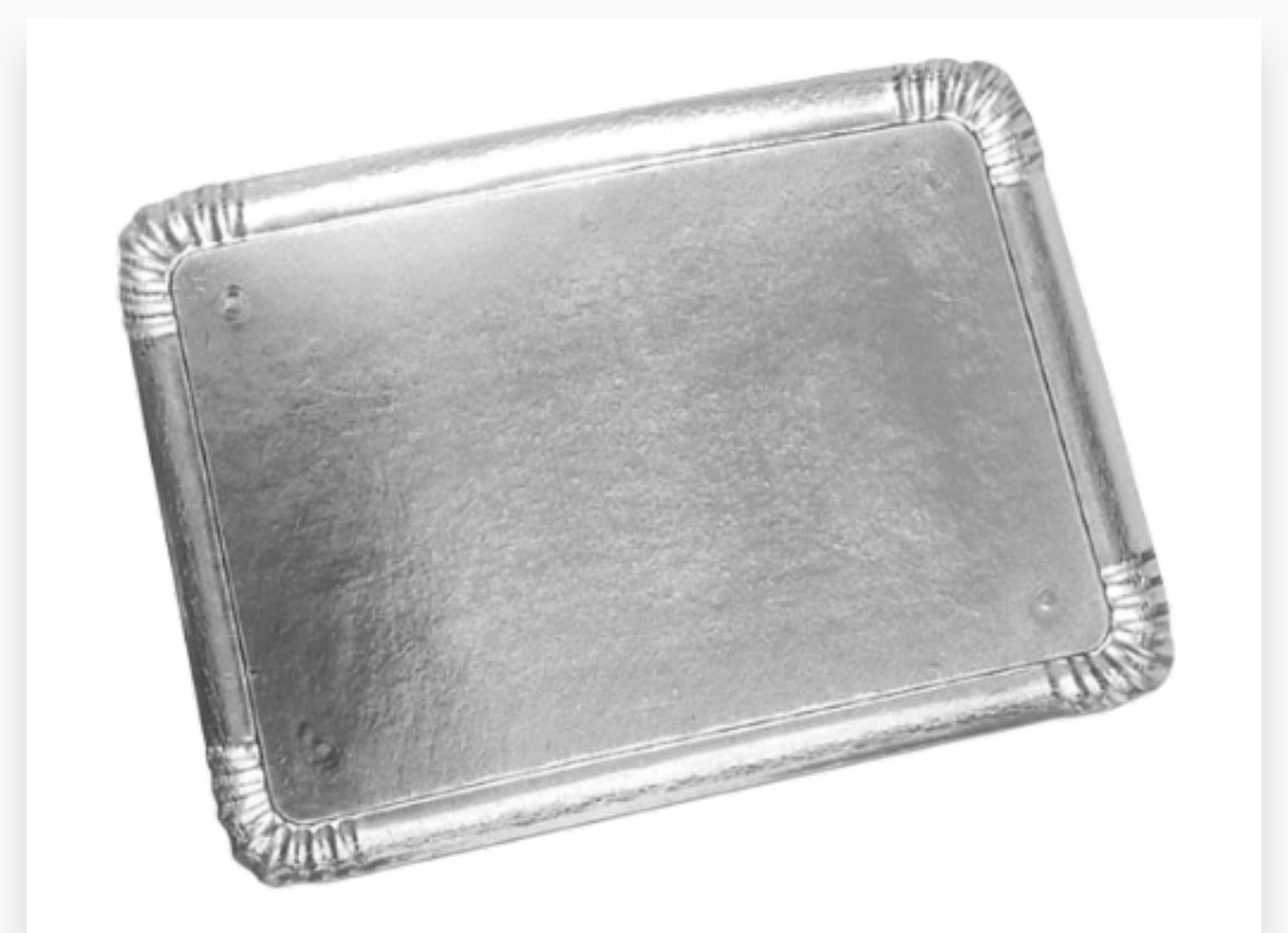 PLATEAU TRAITEUR ARGENT 19X28  4X25P