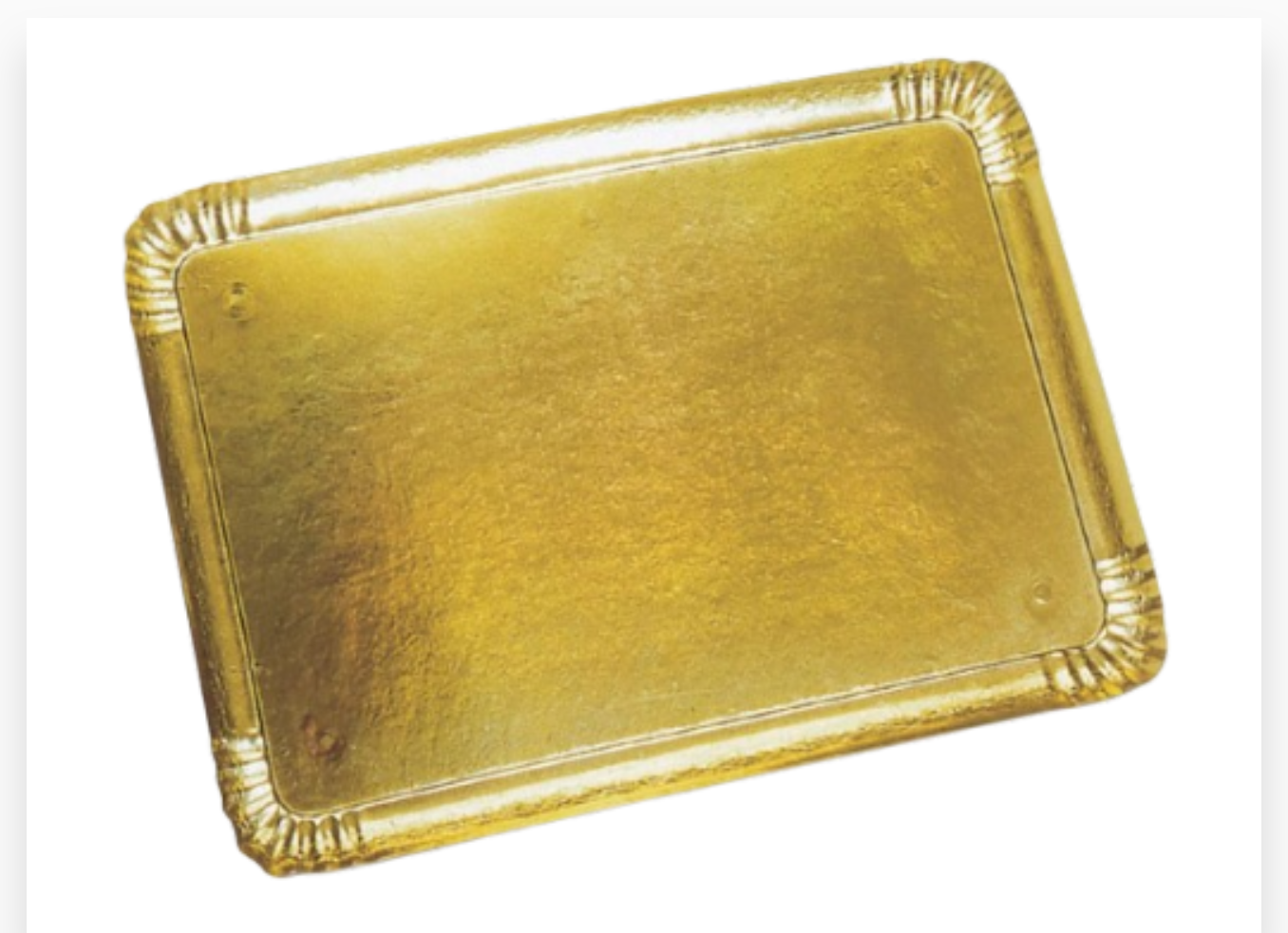 PLATEAU TRAITEUR OR 32X42 4X25PCS
