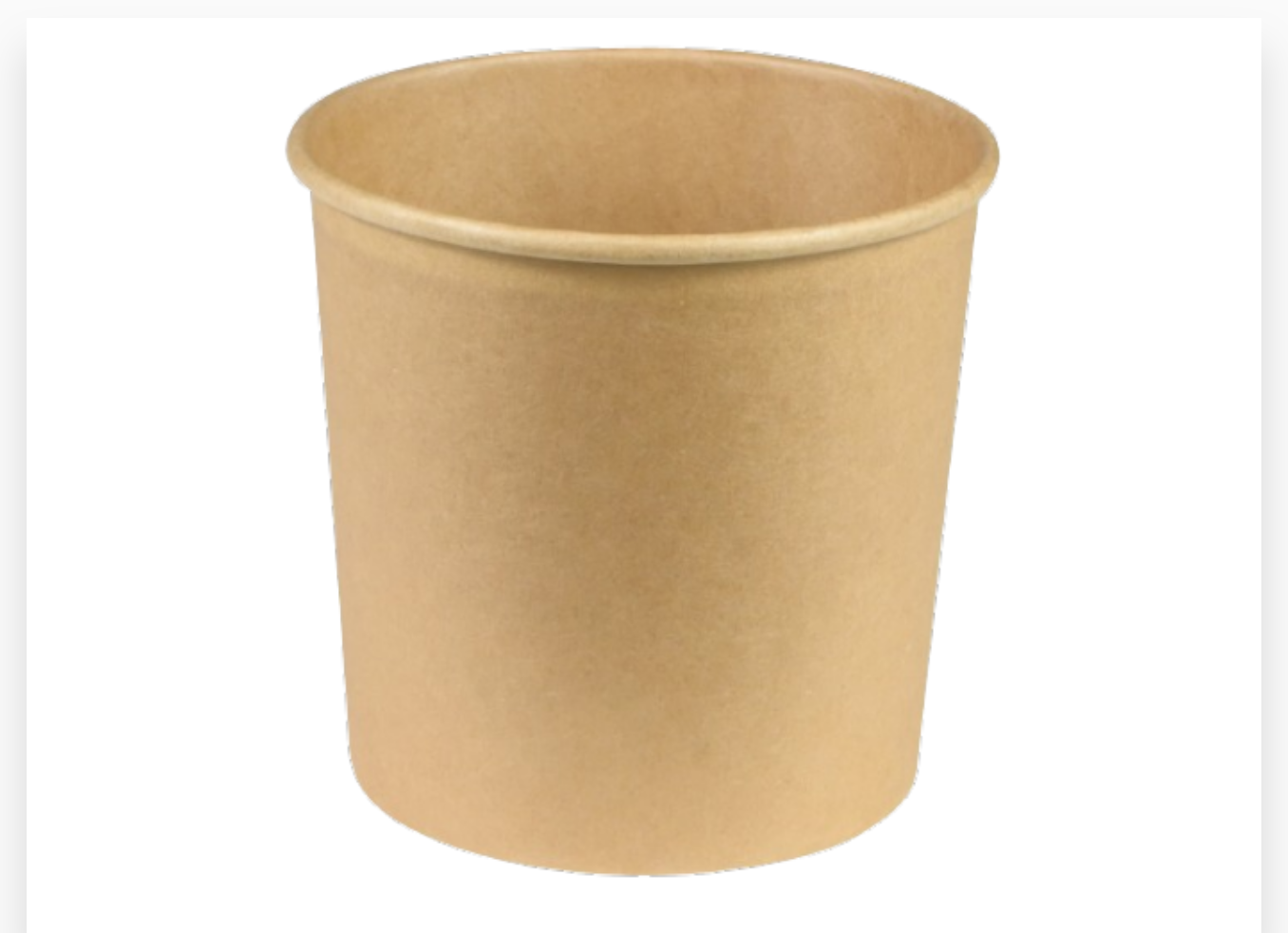 POT A SOUPE CARTON KRAFT BRUN 480ml 16oz 25PCS