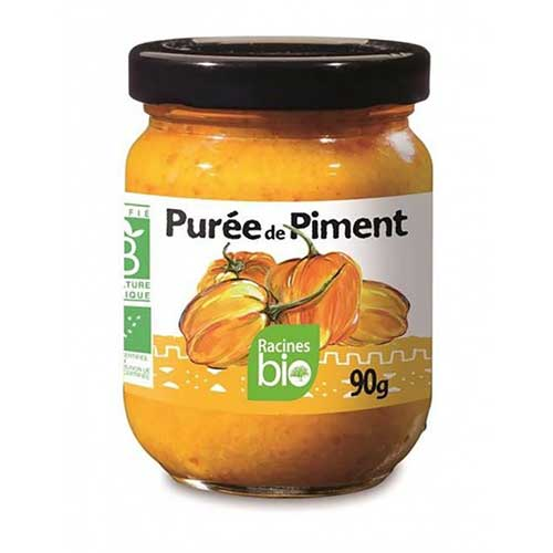 RACINES PUREE DE PIMENT JAUNE BIO 200G X 12
