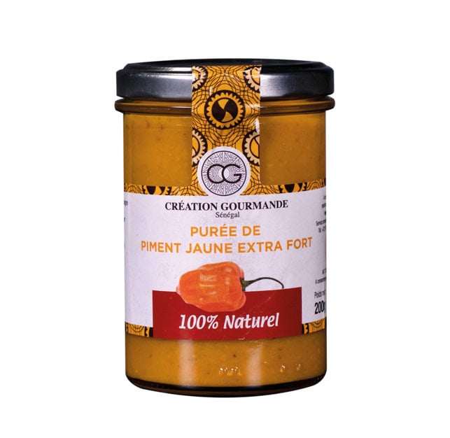 RACINES PUREE DE PIMENT JAUNE FORT 100G X 24