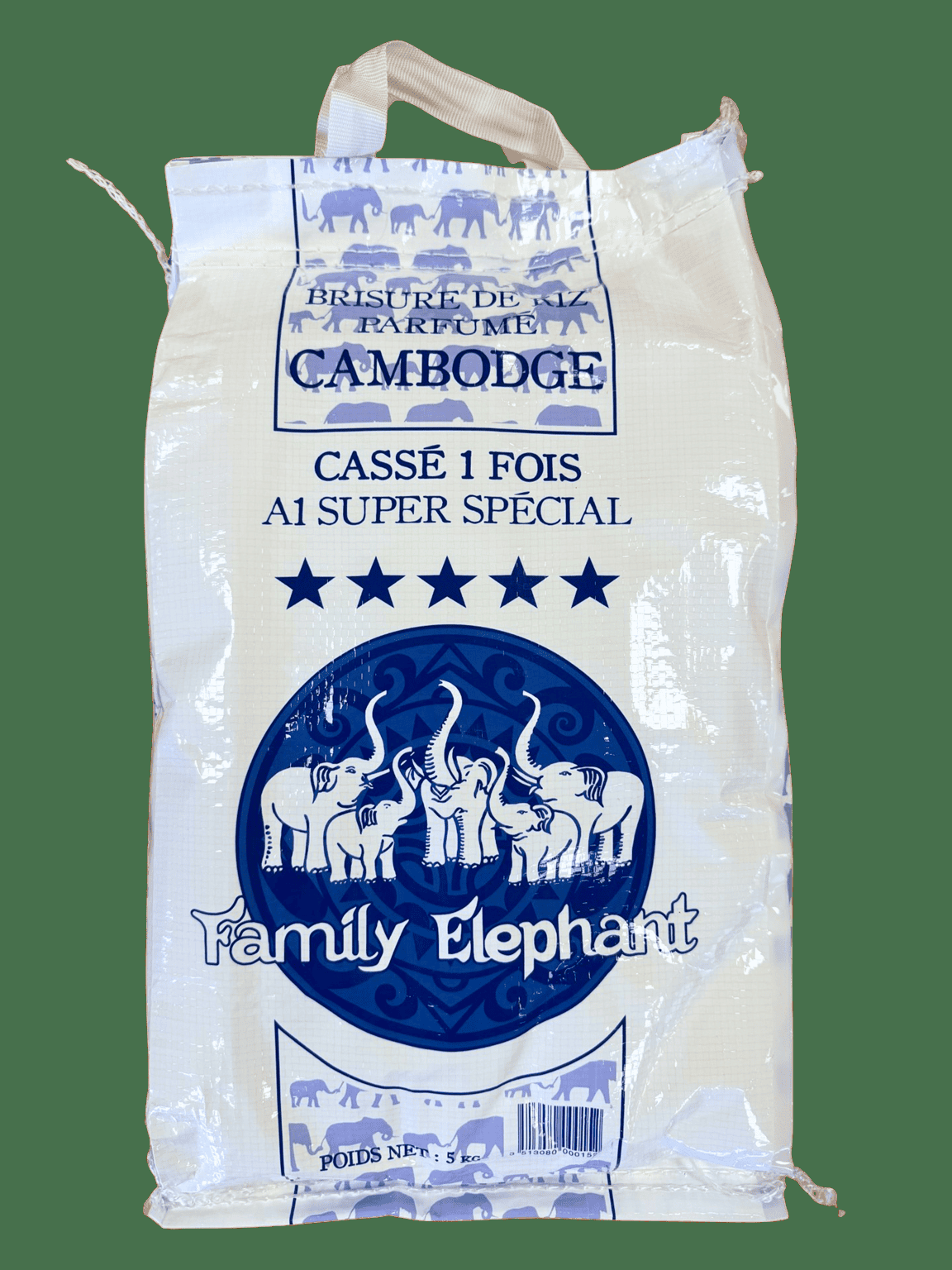 Riz  Cambodge Cassé 1 fois 5kg x 5