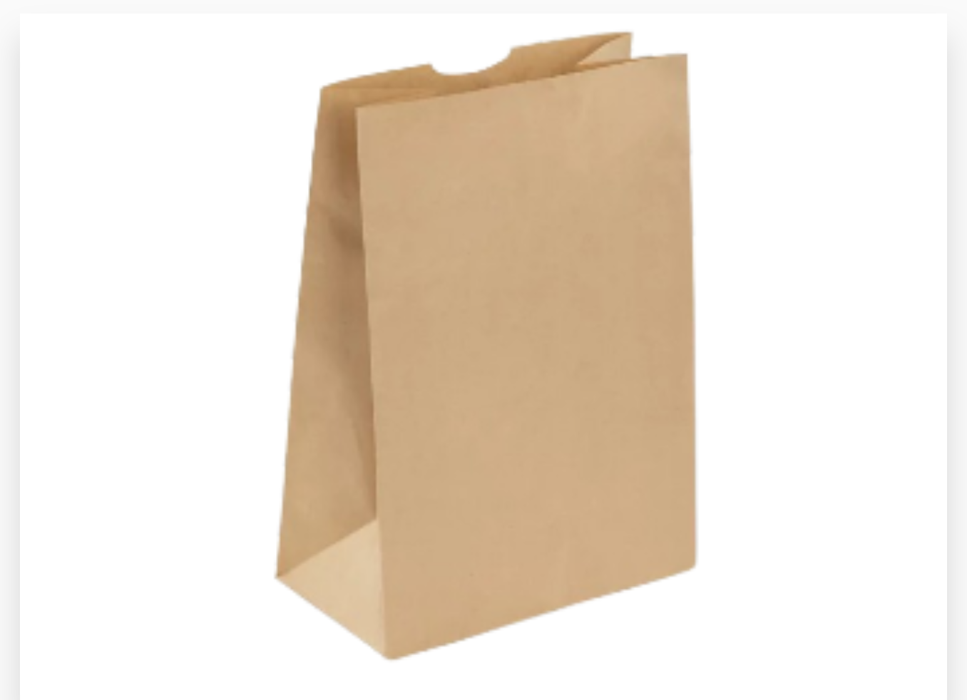SAC PAPIER KRAFT BRUN 1000 PCS 120+45X200 S02KN