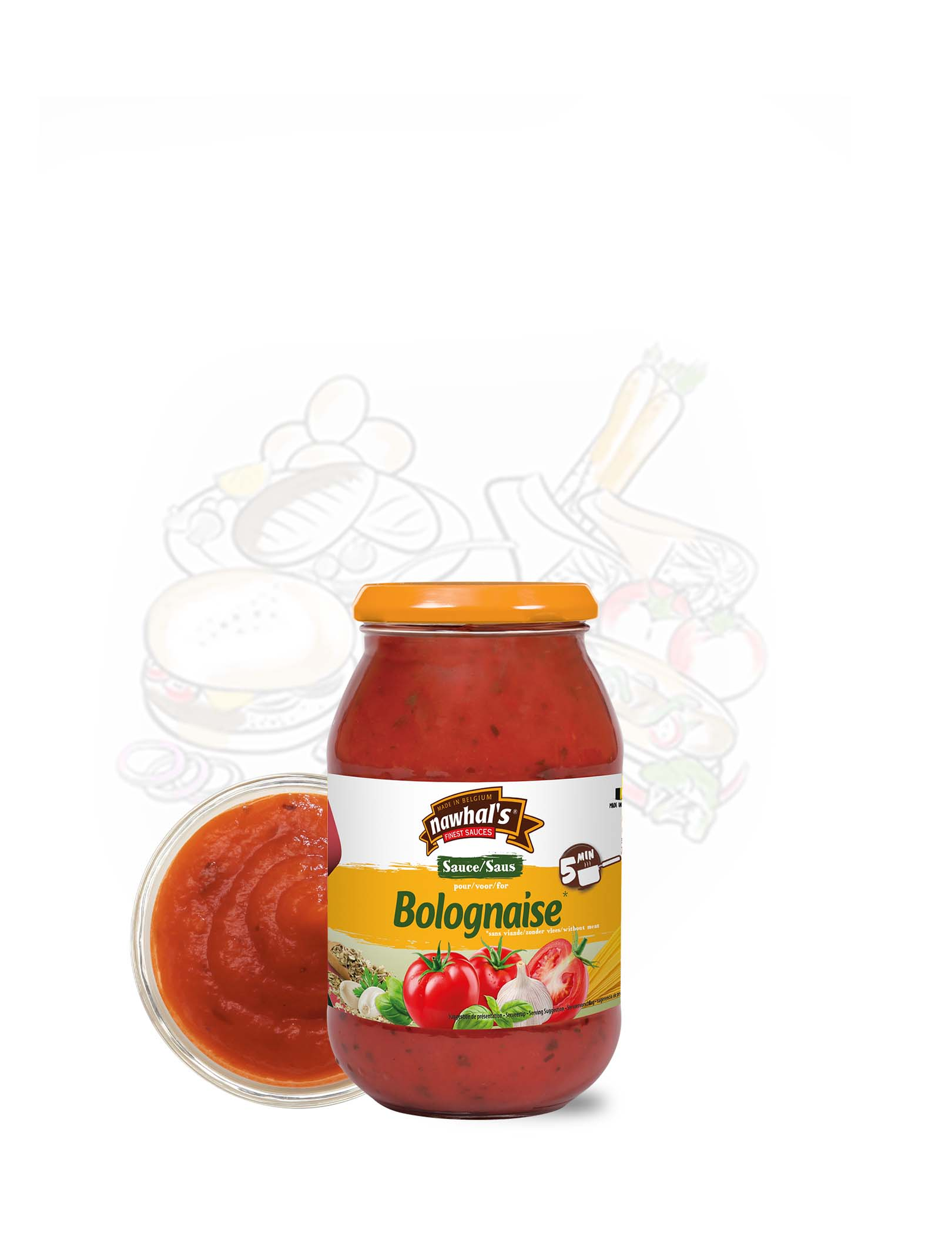 SAUCE BOLOGNAISE NAWHAL'S 520G X 12