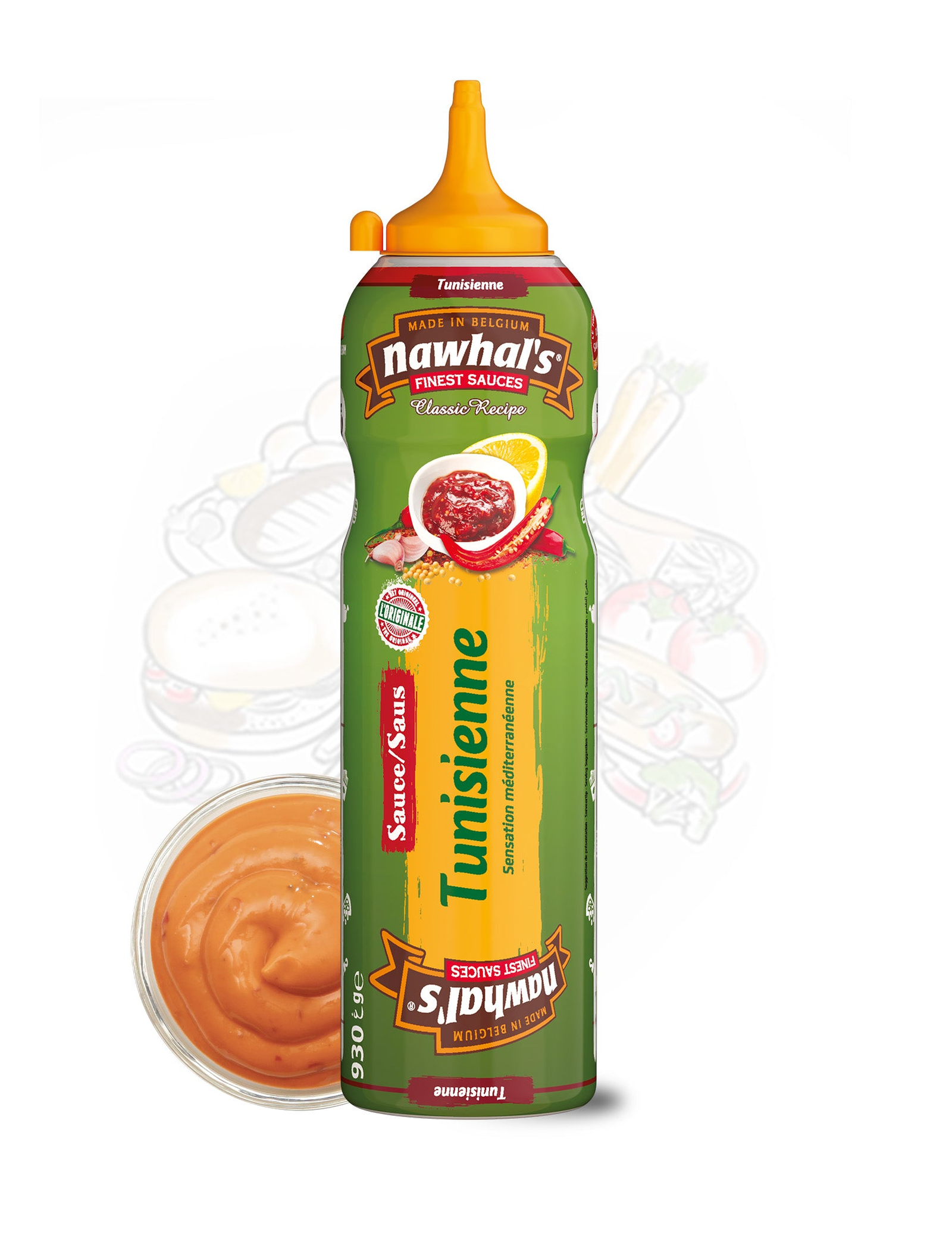 SAUCE NAWHAL'S TUNISIENNE 490G X 12