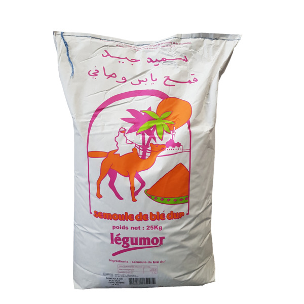 SEMOULE DE BLE LEGUMOR MOYENNE 25KG