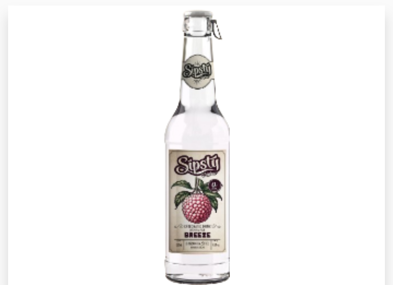 SIPSTY BREEZE LITCHI 275ML X 24