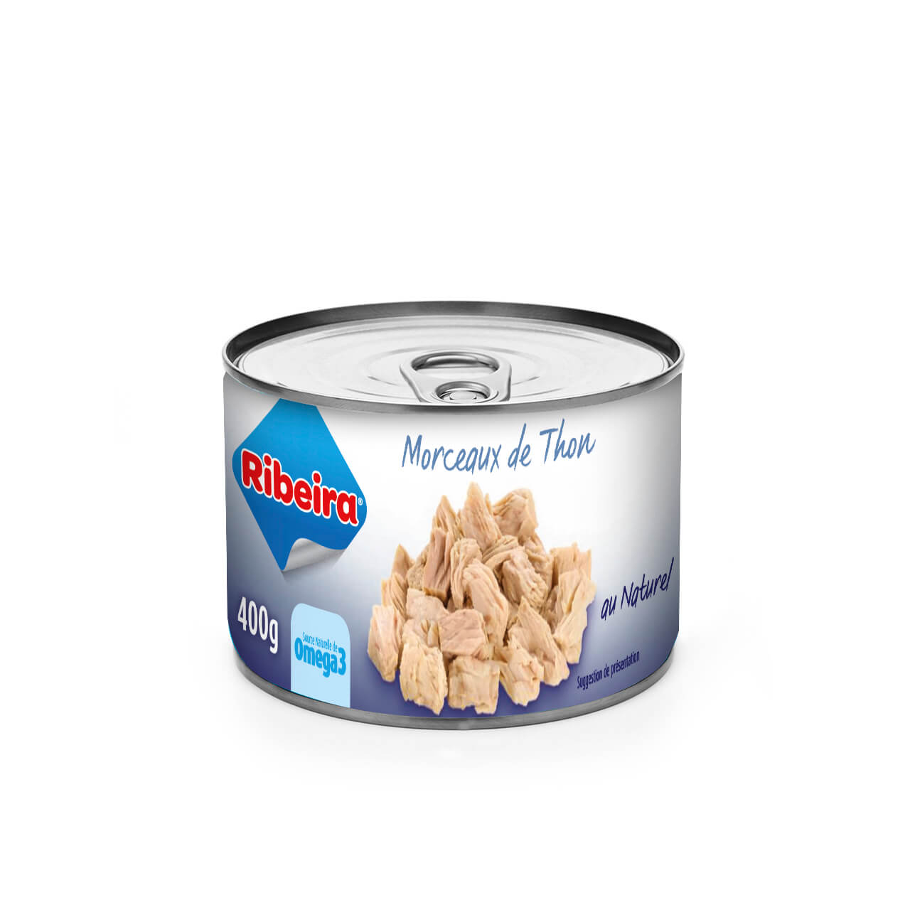 THON RIBEIRA NATUREL MORCEAUX  800G 4/4 x 12