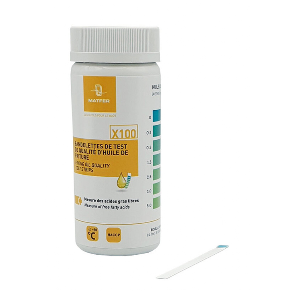 Bande Testeur D' Huile Friteuse Colis De 100Pcs