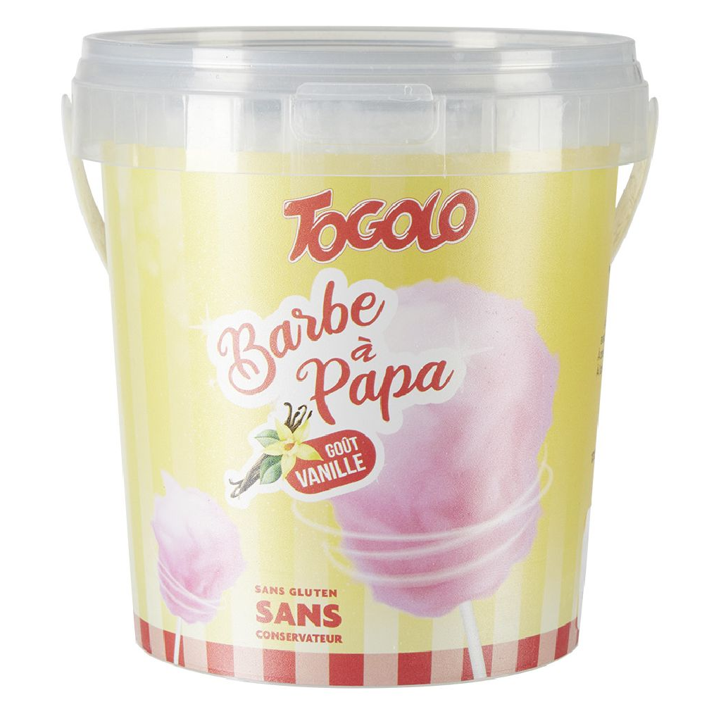 Seau A Barbe A Papa Vanille Barquette Pav 50Gx12
