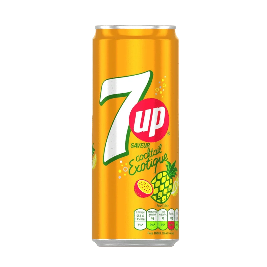 Seven Up Cocktail Exotique 33 cl Par 24 pcs