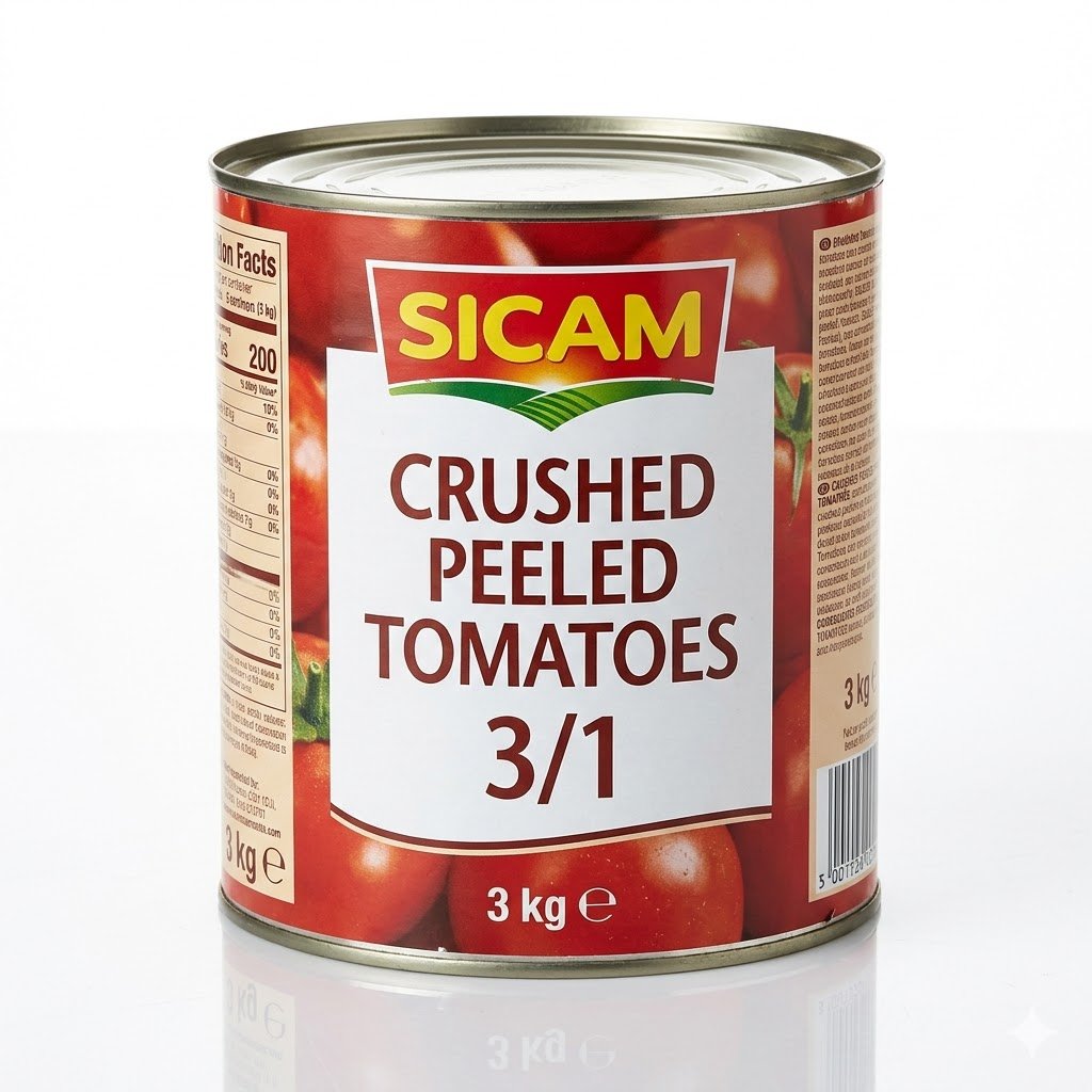Crushed peeled tomatoes 3/1 SICAM